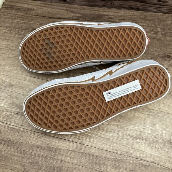 VANS Old Skool Bolt Mens 6.5 Womens 8 Suede Low Top Tan White Skate Retro - Picture 8 of 9